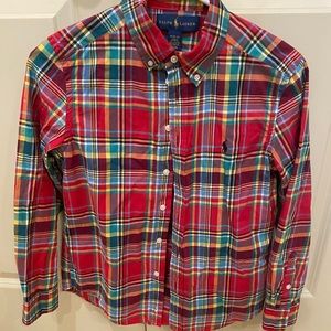 Boys Ralph Lauren long sleeve button down shirt